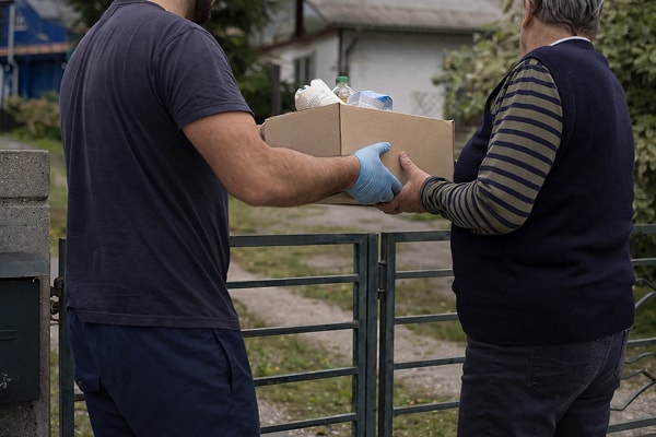 Prostovoljci pomagajo starejšim občanom